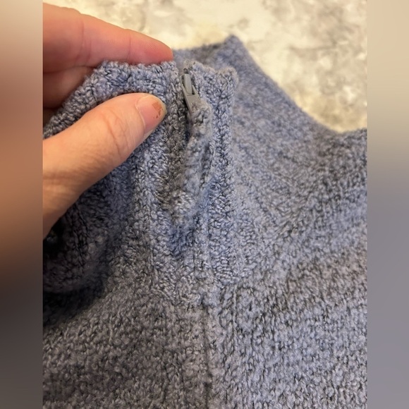 Eileen Fisher Blue Cashmere Wool Blend Full Zip Cardigan Sweater size Small - Picture 3 of 7